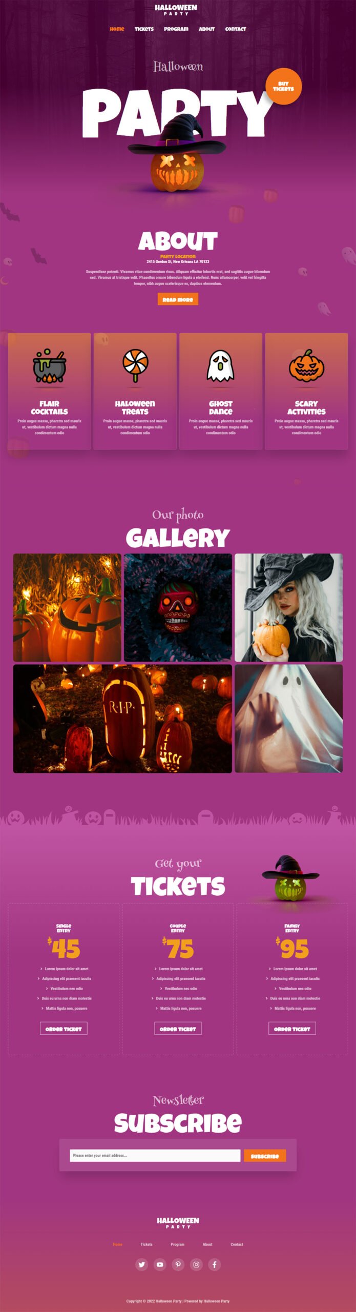 Halloween Party — Other website