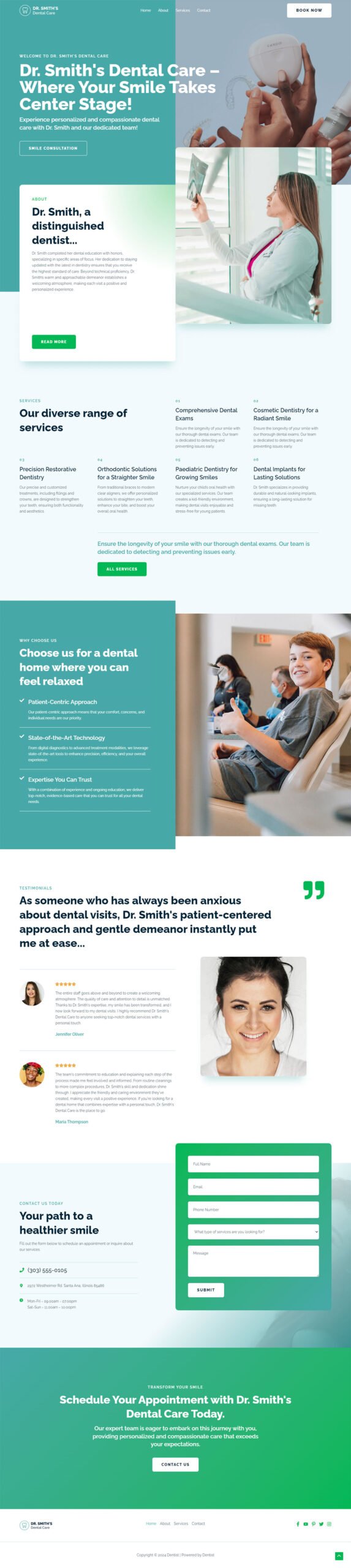Dental Care — Medical website