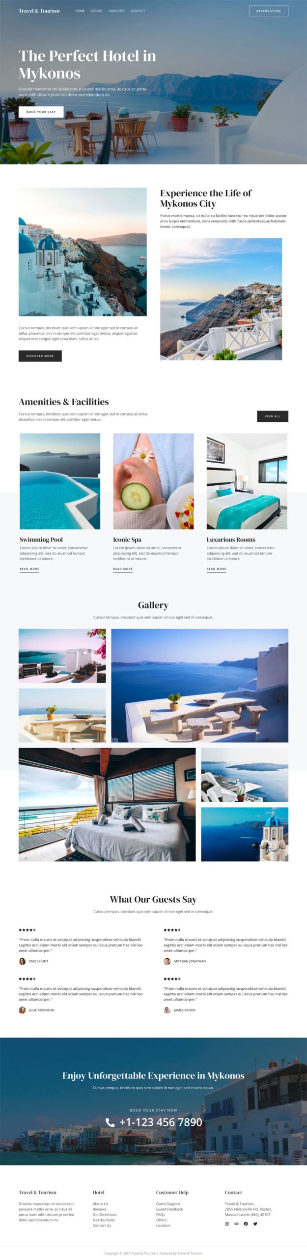 Travel & Tourism — Business website