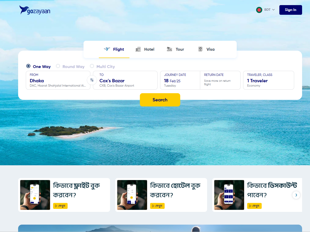 Booking website by Ahsan — Travel & Tour website