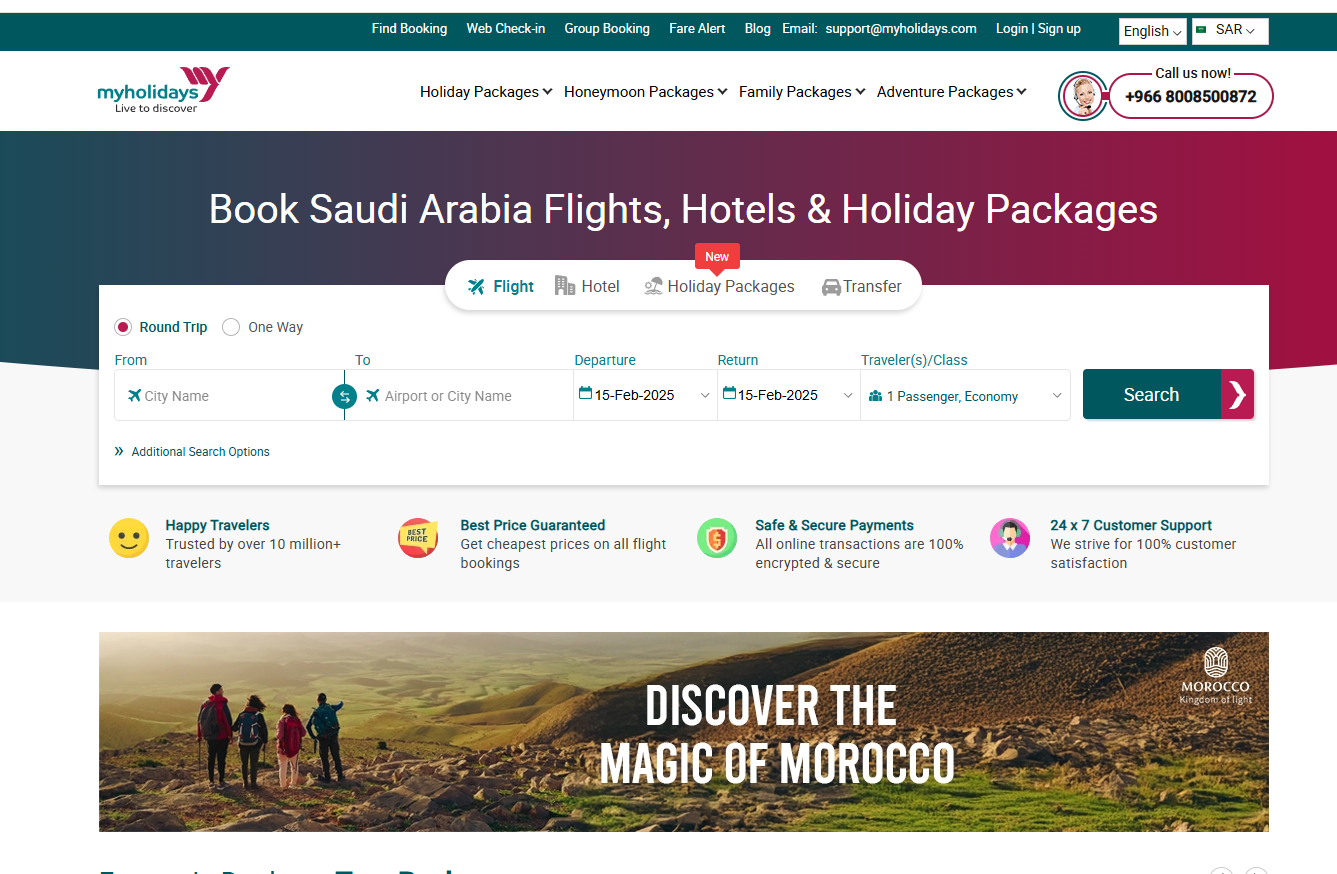 Booking Website by Ahsan — Travel & Tour website