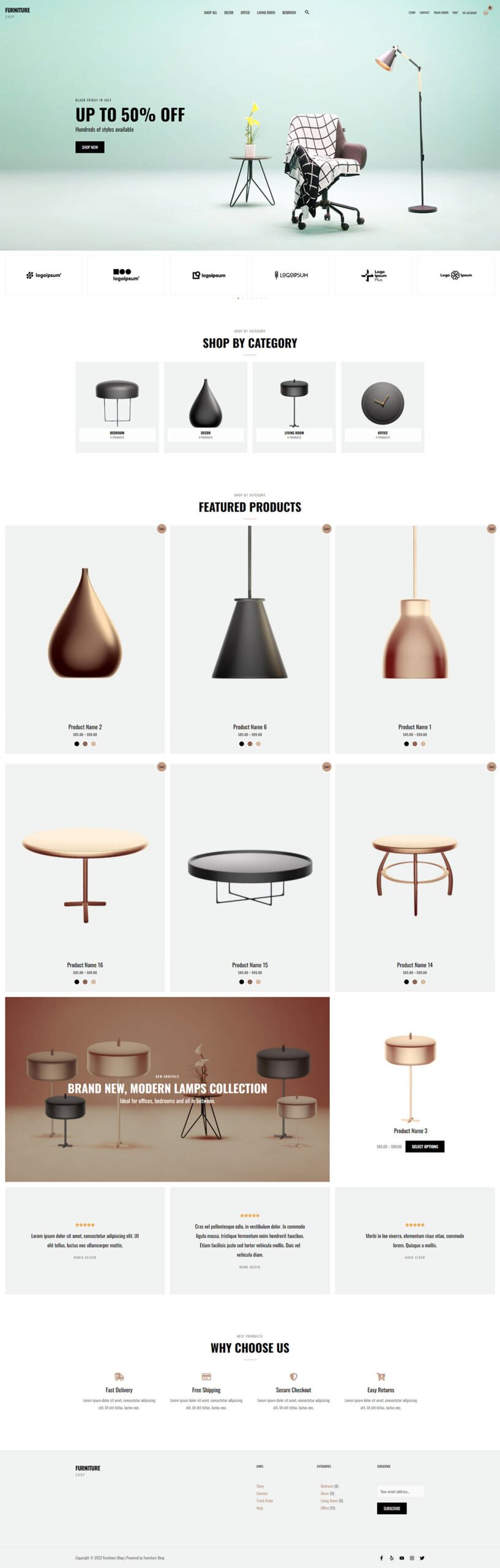 Furniture Shop — eCommerce website