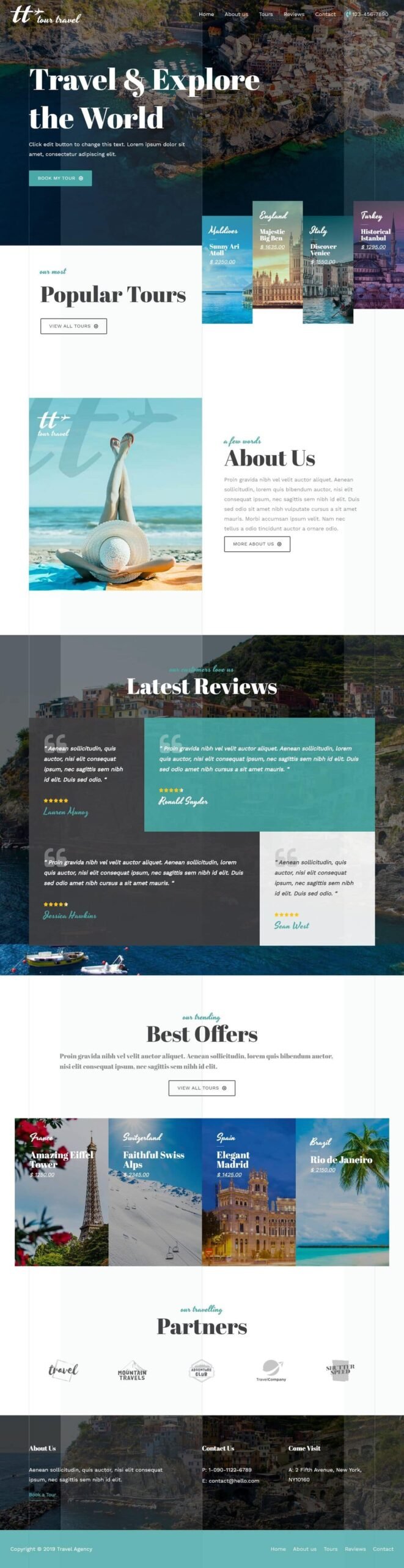 Travel Agency — Business website