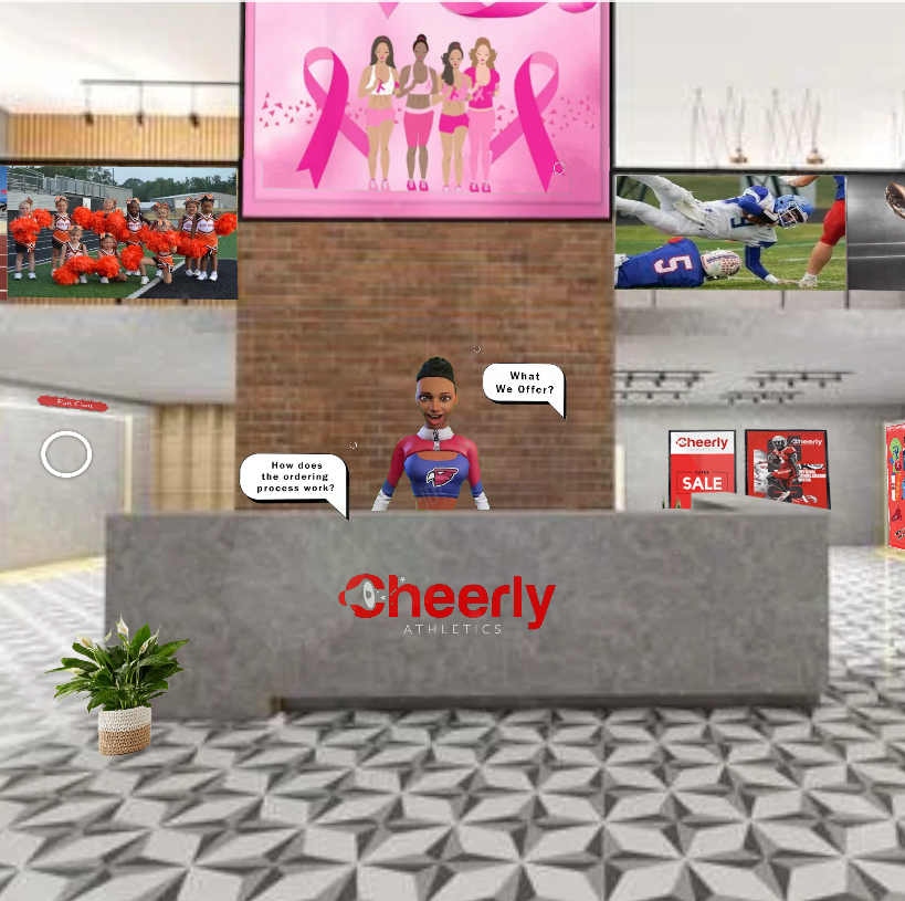 Cheerly Athletics — 360° Virtual Store panorama
