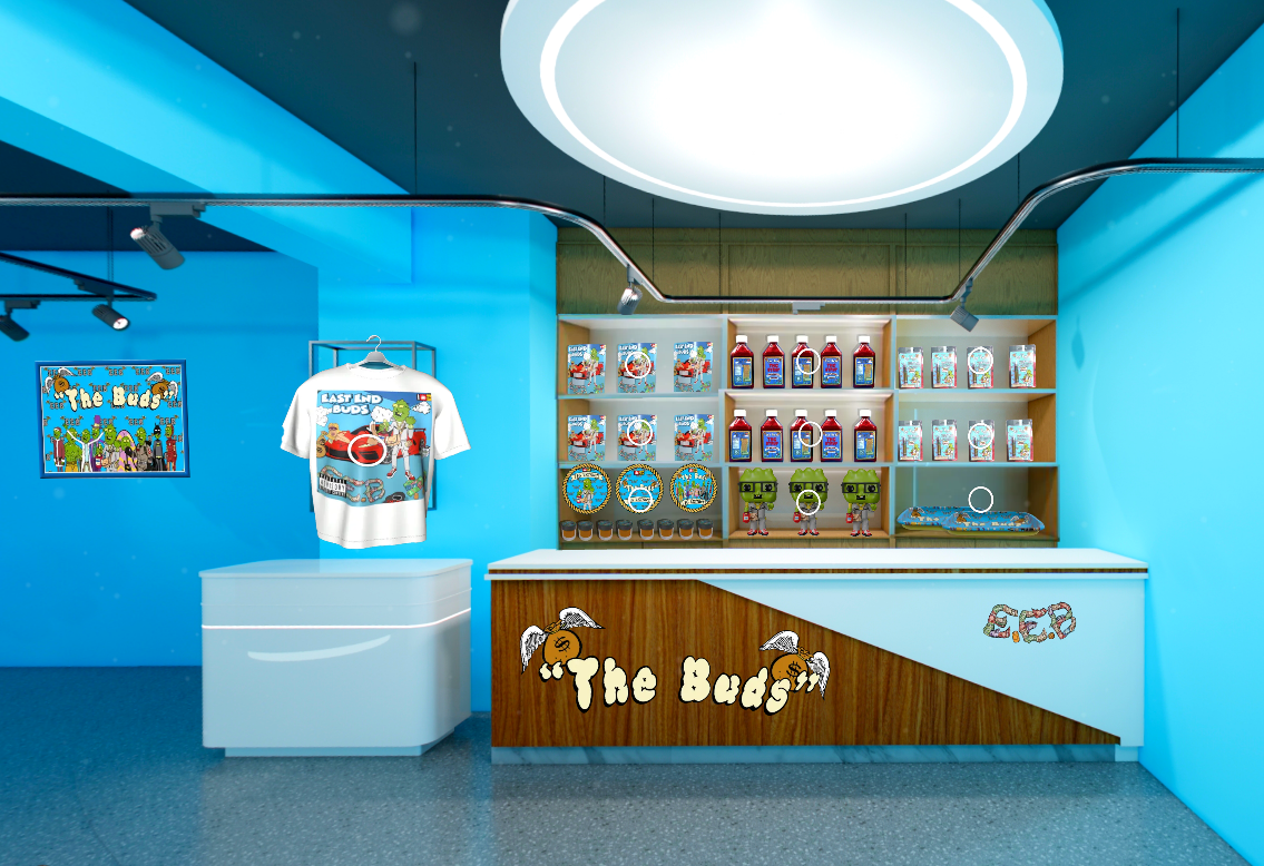 Virtual Metaverse mini medicine brand store — 360° Virtual Store panorama