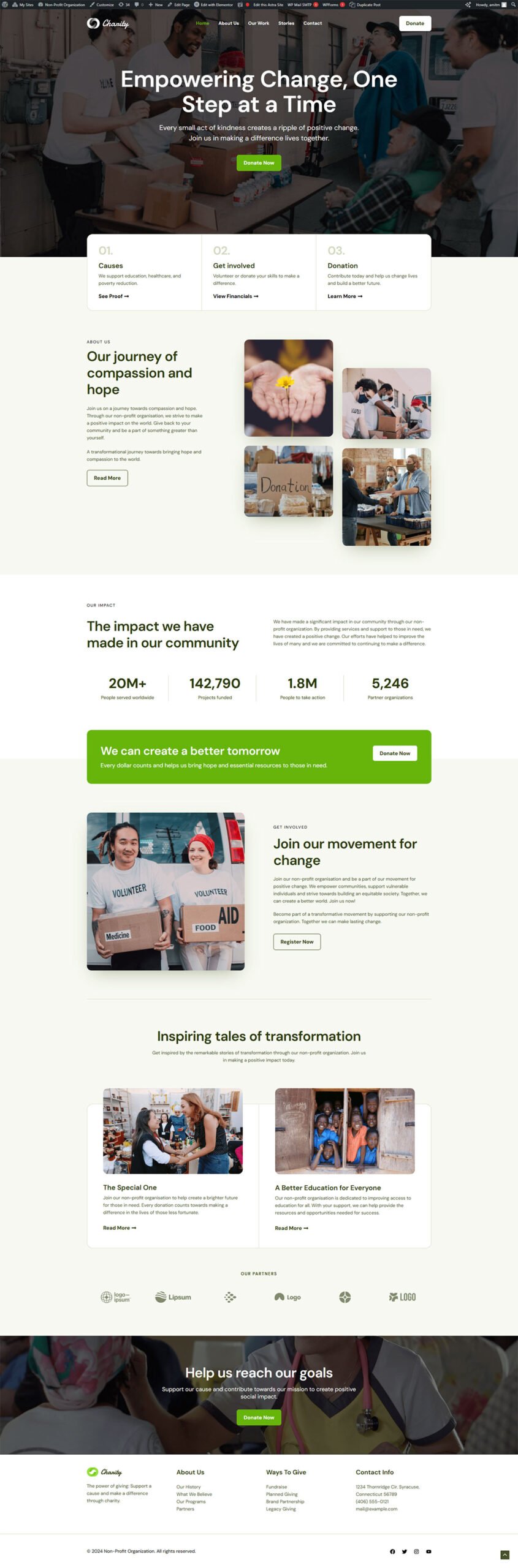 Non-Profit Organization — Business website