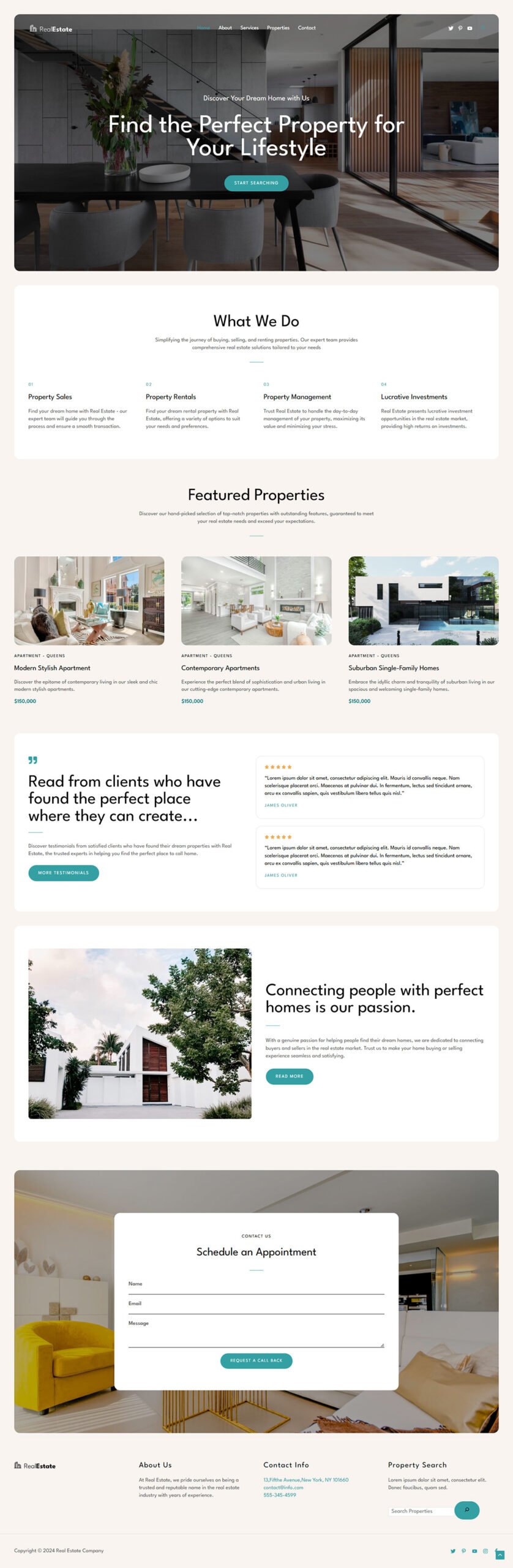Real Estate Company — Business website