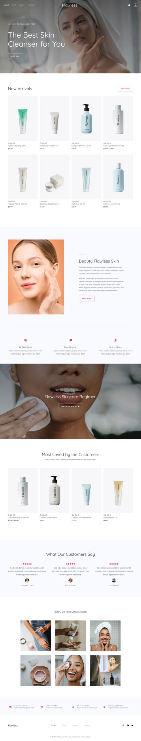 Skin Cleanser Store — Medical website