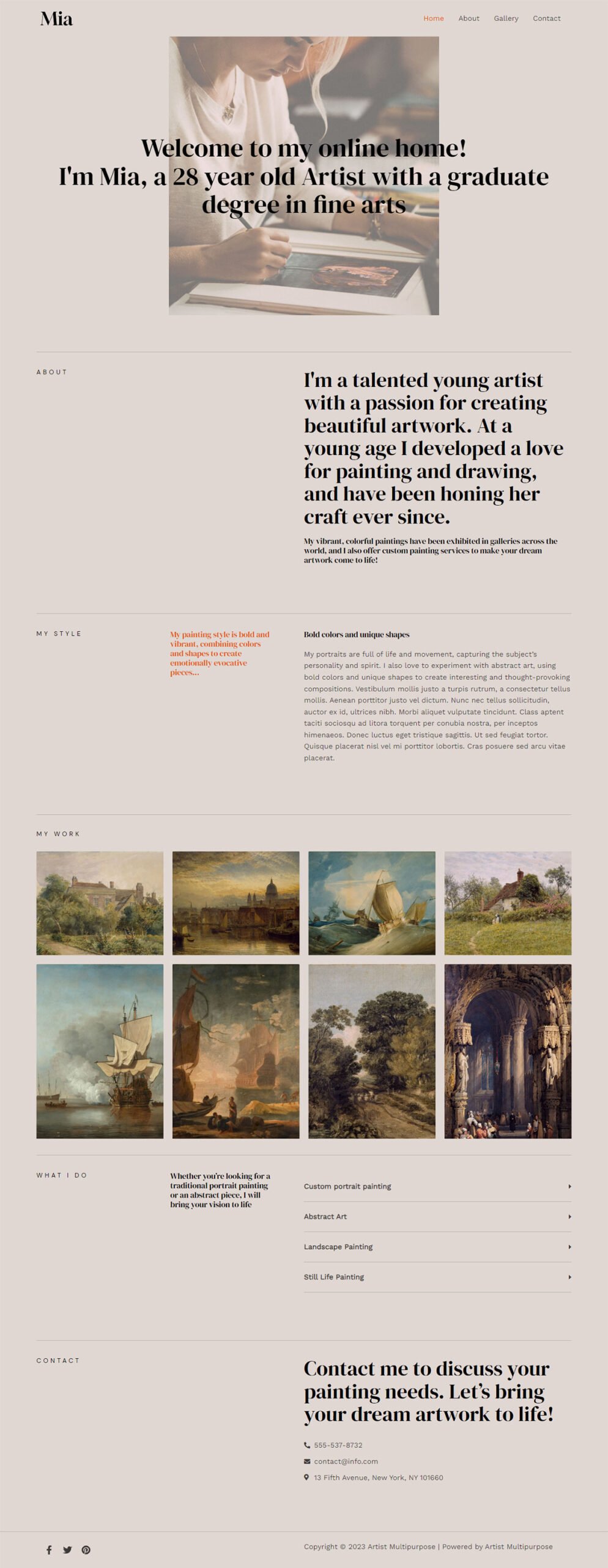 Artist Multipurpose — Other website