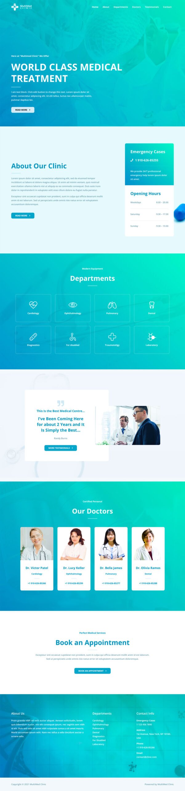 MultiMed Clinic — Medical website