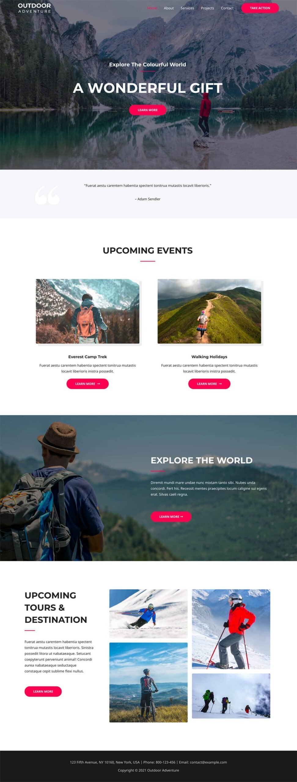 Outdoor Adventure — Business website