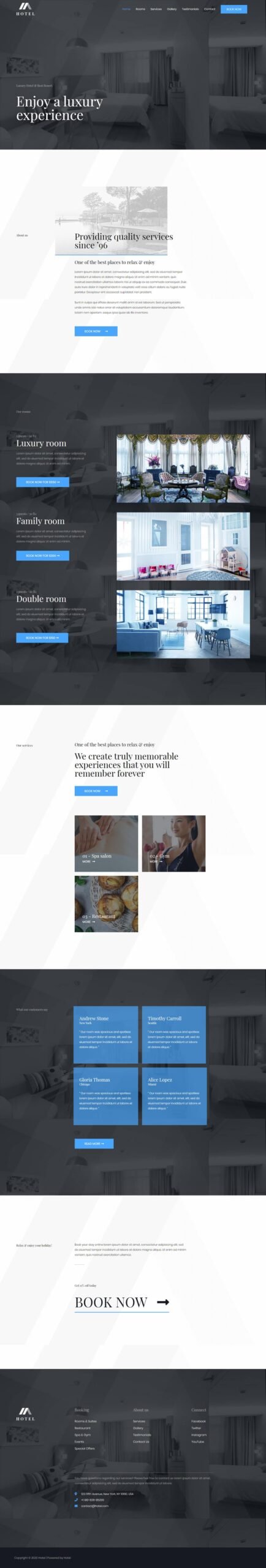 Hotel — Business website