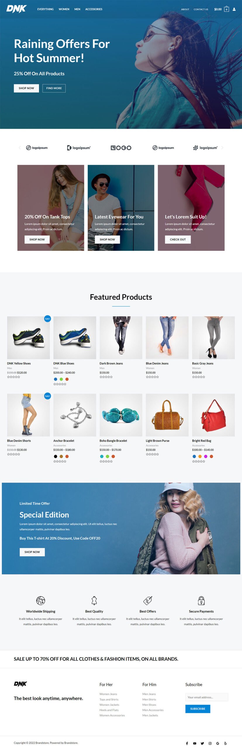 Brandstore — eCommerce website