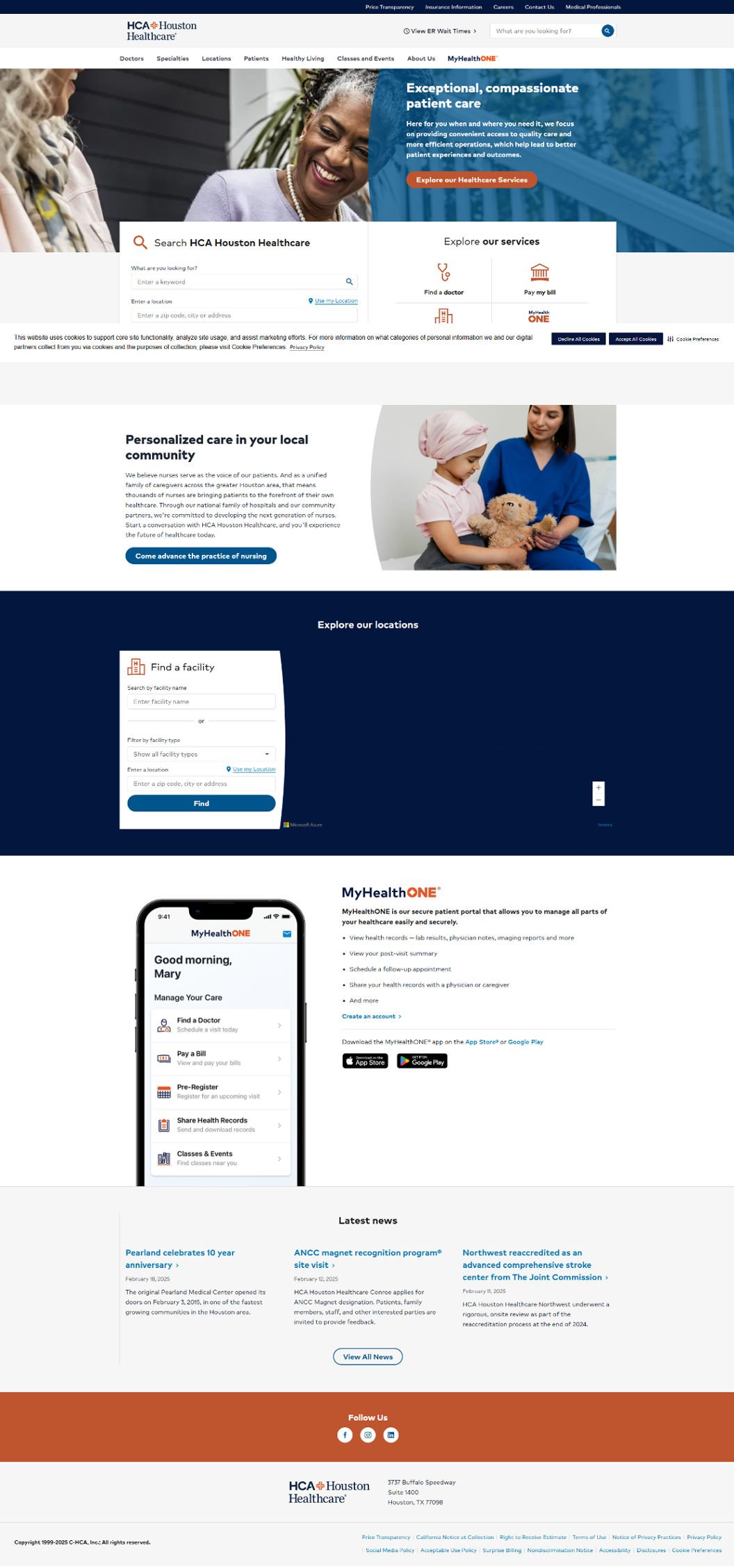Hcahoustonhealthcare — Medical website