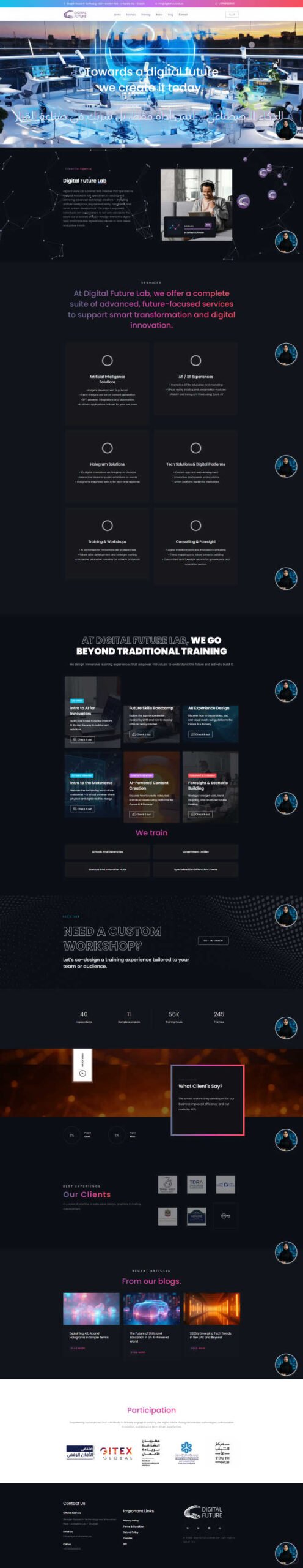 High tech Interactive Dynamic website — Medical website