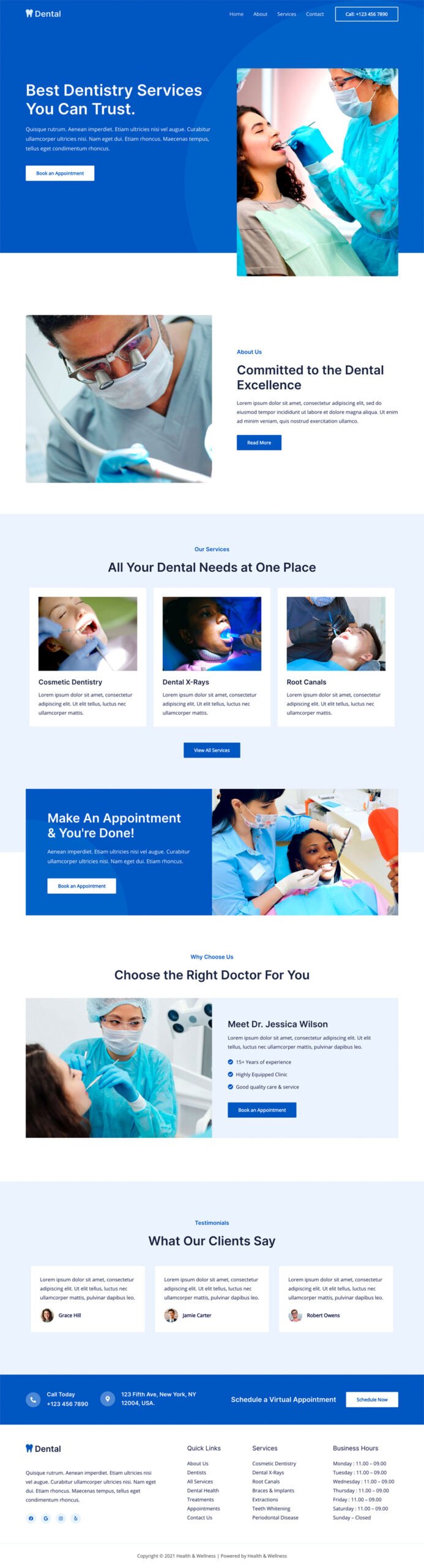 Health & Wellness — Medical website