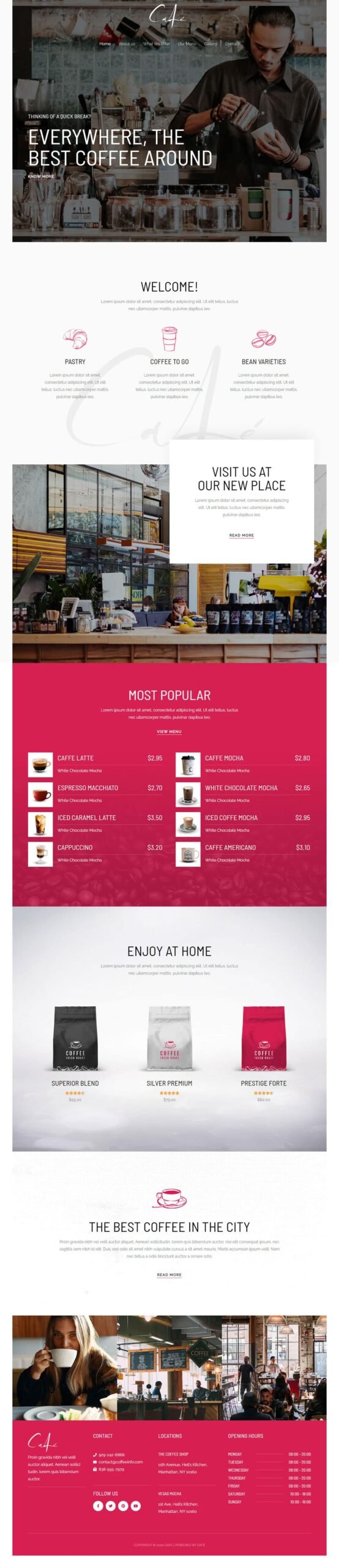 Cafe — Restaurant website