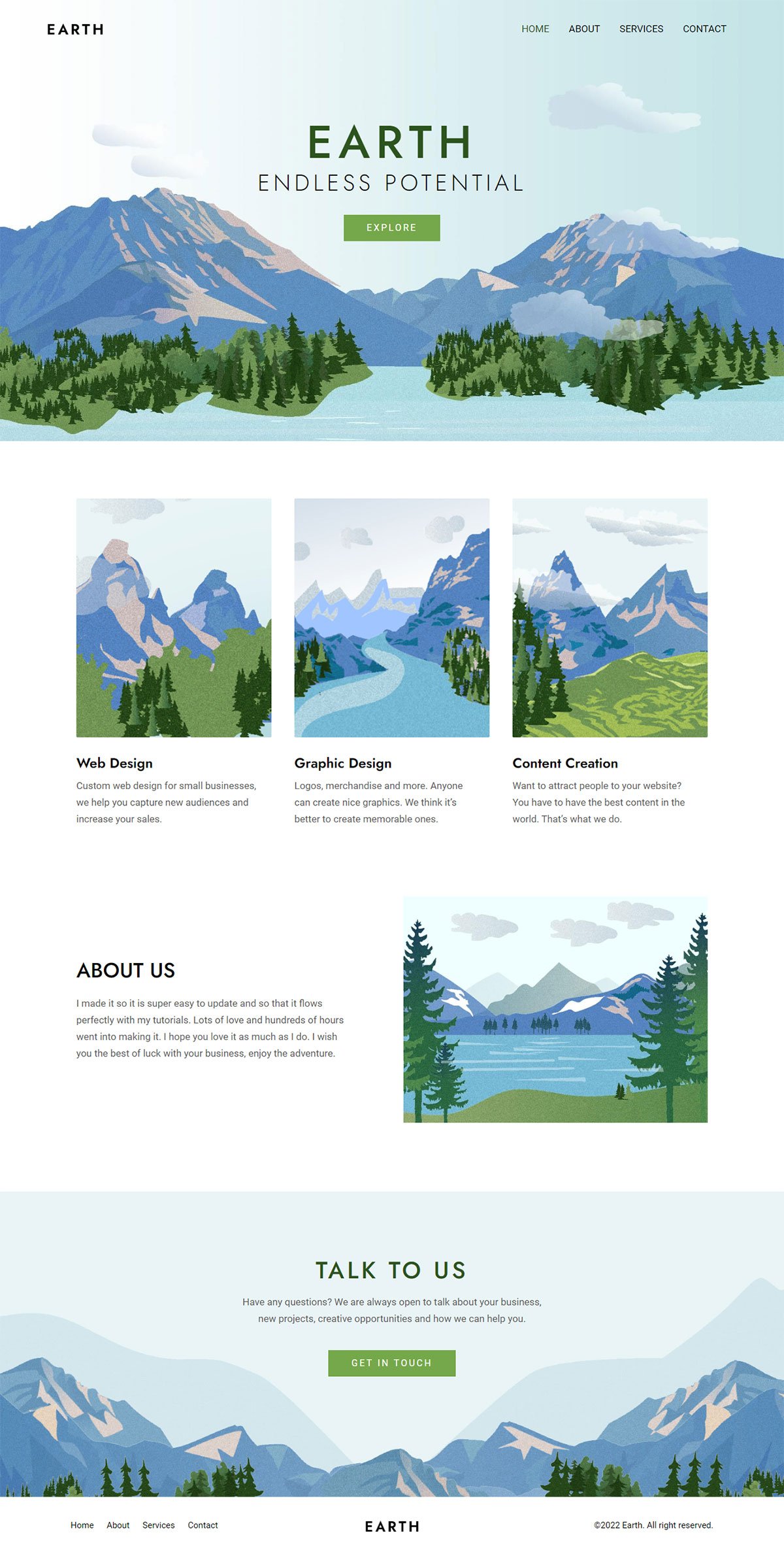 Planet Earth — Business website