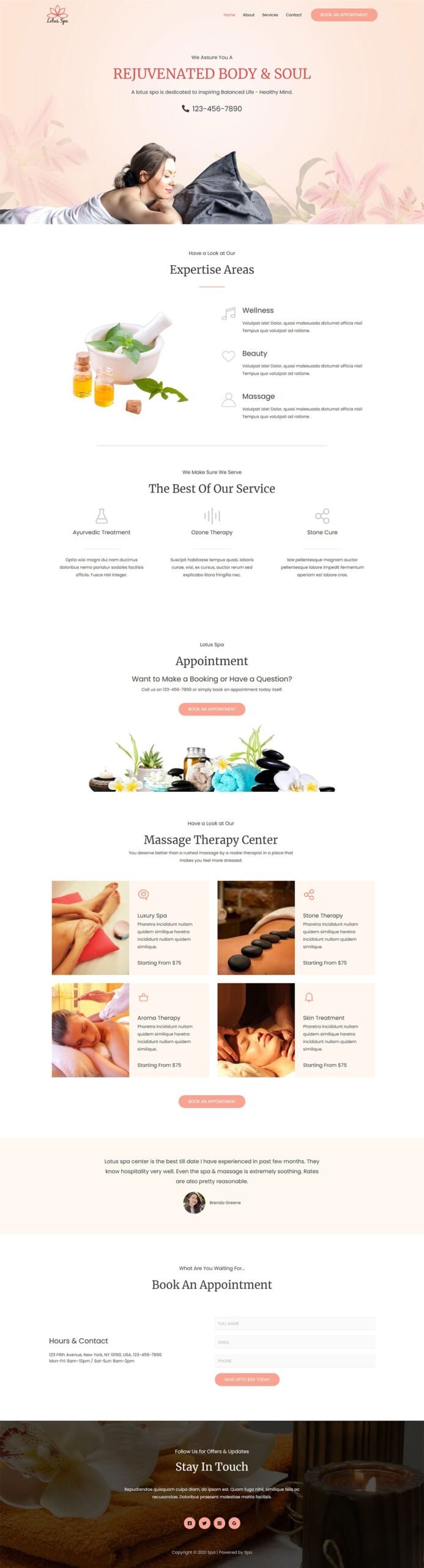 Spa — Medical website