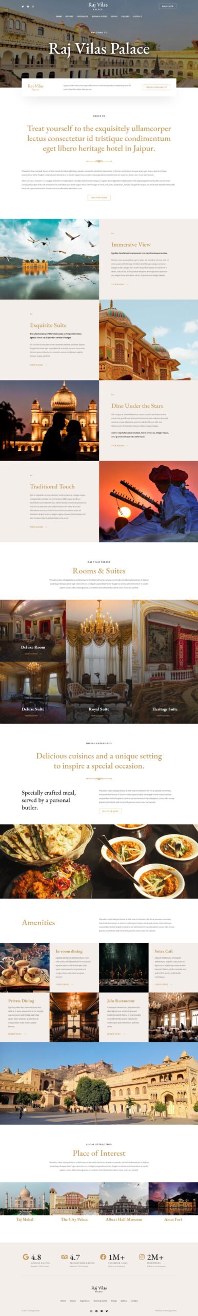 Heritage Hotel — Business website