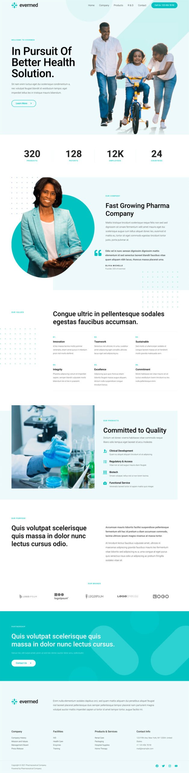 Pharmaceutical Company — Medical website